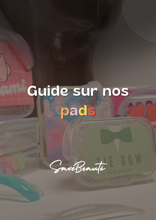 Book guide to pads at Save Beauté