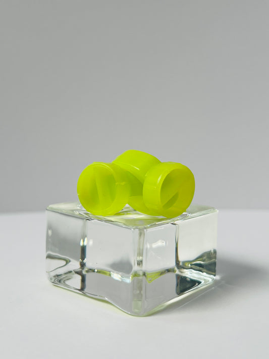 Bague verte en silicone